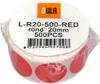 500 Runde Etiketten Rot 20 mm auf Rolle - Siegel - Produktbild-Vorschau 4