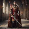 Spada di Carlo Magno con fodero – Decorazione medievale, Anteprima dell’immagine prodotto 4