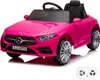 A pink toy Mercedes CLS350 electric car with a remote control. Produktbild-Vorschau