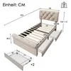MODFU Polsterbetten 90x200 mit höhenverstellbarem Produktbild-Vorschau 8