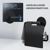 ovimar Toilettenpapierhalter Heroya mit Deckel ohne Bohren Produktbild-Vorschau 2