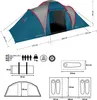 Tente familiale NILS Camp NC6431 Highland IV bleu/gris Voir les images du produit 5