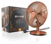 A copper desk fan and its packaging are displayed on a white surface. Anteprima dell’immagine prodotto
