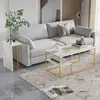 ProximaX lot de 2 tables basses, table d'appoint d'angle, Voir les images du produit 4