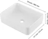 SucceBuy 19" x 14,7" großes, rechteckiges weißes Produktbild-Vorschau 8