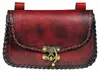 Gürteltasche aus Leder mit Flechtrand "Aelindra" - Rotbraun Produktbild-Vorschau 1