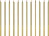 Geburtstagskerzen 14cm glatt 12er Set Gold Produktbild-Vorschau