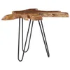 Couchtisch 70 x 45 cm Massivholz Teak und Polyresin Produktbild-Vorschau 8