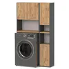 A laundry cabinet set with a washing machine. Produktbild-Vorschau