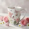 Tasse aus Porzellan Amelia white  - Schmetterlinge an Produktbild-Vorschau 2