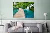 MuchoWow® Poster Brücke - Wasser - Pflanzen - Wasserfall - Produktbild-Vorschau 5