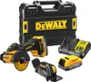 A set of DeWalt power tools and accessories laid out on a white background. Produktbild-Vorschau