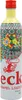 A bottle of caramel liqueur with colorful decorative patterns and a red gecko illustration. Produktbild-Vorschau