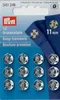 Prym 13412460, Nähdruckknopf, Metall, Silber, 1,1 cm, 12 Produktbild-Vorschau 1