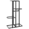 vidaXL Stojak na kwiaty 4-poziomowy 43x22x76 cm czarny Podgląd zdjęcia produktu 5