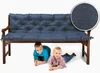 Sunnypillow Bankauflagen, Blau, 100x50x50 cm, 2er Set, für Produktbild-Vorschau 2