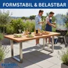 DanDiBo 2x nohy stolu z nerezové oceli 72 x 60 cm rám stolu Náhled obrázku produktu 9