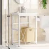 vidaXL Koupelnový rám na umyvadlo bílý 59x38x83 cm železo Náhled obrázku produktu 3