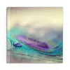 DEQORI Glasbild Echtglas 50x50 cm 'Wasserperle auf Feder' Produktbild-Vorschau 2