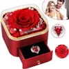 Ewige Echte Rose mit Halskette, Geburtstagsgeschenk, Produktbild-Vorschau 1