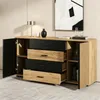 Buffet Merax en MDF avec 4 tiroirs et 2 portes, finition Voir les images du produit 7