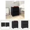 The Living Store Nachttische 2 Stk. Schwarz 30×30×40 cm Produktbild-Vorschau 1
