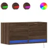 vidaXL TV-Wandschrank mit LED-Leuchten Braun Eichen-Optik Produktbild-Vorschau 1