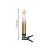A single LED candle with a clip base, shown against a white background. A measurement line indicates its size. Produktbild-Vorschau