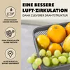 eluno Obstetagere, hranatý třípatrový košík na chléb, košík Náhled obrázku produktu 6
