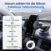 Siltcon® Handyhalterung Auto mit 15W Qi Ladegerät – Produktbild-Vorschau 2
