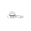 Ablaufgarnitur, Siphon Dusche, Badewanne Chrom 90mm Produktbild-Vorschau 2