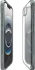 Two clear phone cases are shown from different angles against a white background. Voir les images du produit