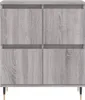 The Living Store Sideboards 3 Stk. Grau Sonoma Produktbild-Vorschau 7