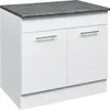 EDDY Moderner Spülenunterschrank Küche in Weiß matt, Voir les images du produit 1