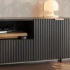 Meuble TV 'Nand' avec tiroir et 2 portes cannelées 160 x 40 Voir les images du produit 9