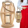 Duży lampion bambusowy boho ozdoba do ogrodu domu świeca Podgląd zdjęcia produktu 1
