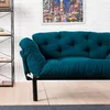Hanah Home, Nitta - Petrol Blue, Schlafsofas, Produktbild-Vorschau 21