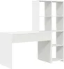 vidaXL Scrivania con ripiano Bianco 138,5 x 55 x 143 cm Anteprima dell’immagine prodotto 7