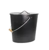 Ascheeimer 24 L für Kamin, Ofen & Grill schwarz 39 x 27 x Produktbild-Vorschau 2