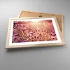 Gerahmtes Poster - Rahmen in heller Eiche - Wiese Blumen Produktbild-Vorschau 3