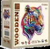 Dřevěné puzzle City Holz Barevný tygr Náhled obrázku produktu 7