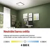 LED přisazené svítidlo FLORI čtvercové, černé, 18W, neutrální bílá Náhled obrázku produktu