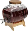 3 L Getränkespender Glas mit Zapfhahn und Holzständer, Produktbild-Vorschau 6