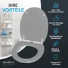 SANILO® WC-Sitz mit Absenkautomatik und Schnellverschluss Produktbild-Vorschau 2