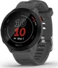A close-up view of a Garmin Forerunner 55 smartwatch with a gray band and black face, displaying the time and date. Náhľad obrázku produktu