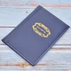 A dark blue coin album with gold lettering on a wooden surface. Podgląd zdjęcia produktu