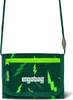 A dark green wallet with a lightning bolt pattern and a lime green zipper, hanging from a dark green cord. Anteprima dell’immagine prodotto