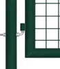 vidaXL Cancello per recinzione in acciaio 100x125 cm Verde Anteprima dell’immagine prodotto 10