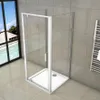 U-kabine 80x185cm Drehtür mit 80x80x185cm Seitenwand 5mm Produktbild-Vorschau 4