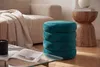 riess-ambiente Runder Polsterhocker VOGUE 40cm grün Samt Produktbild-Vorschau 3